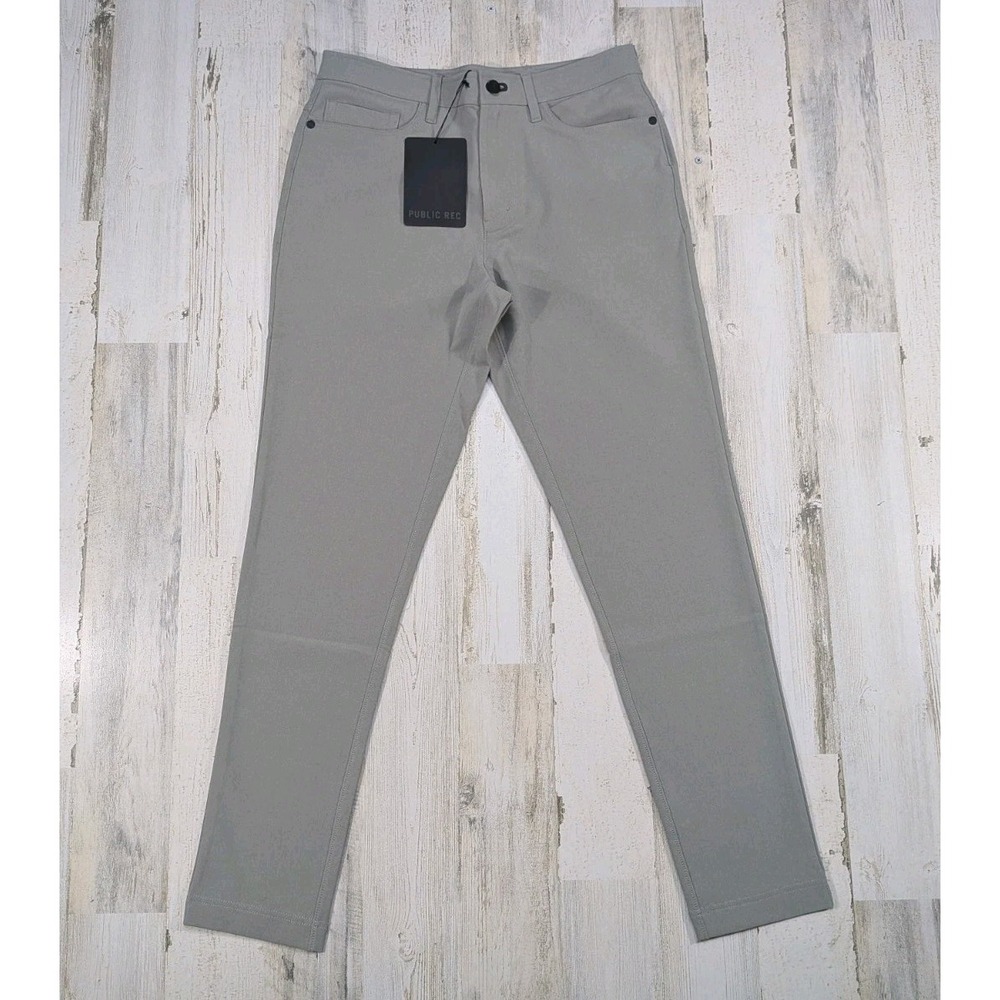 Public Rec Workday Chino Pants Mens 30x30 Fog Gray Slim Stretch WKDYPTFG3132